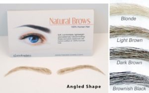 Human hair eyebrows Angled